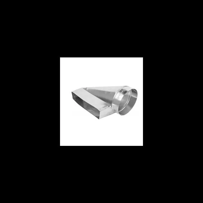 Gray Metal 10X2X6-112RL Boot, Center Left, 2-1/4 x 10 x 6