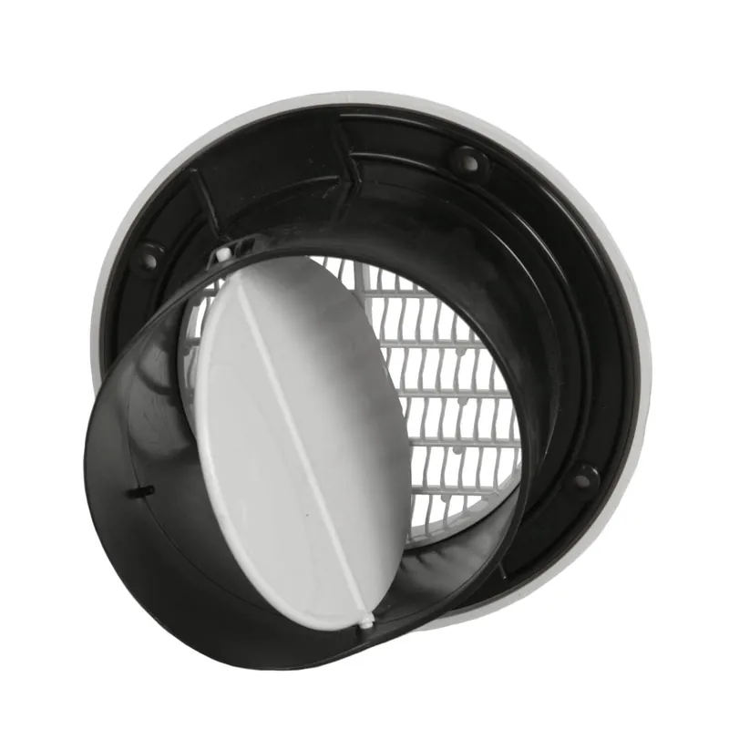 FAMCO UEVD4 WHITE Soffit Vent (Round) with Damper