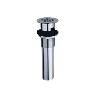 EverFlow 3413 Chrome Plated Perforated Grid Drain 1-1/4 X 8