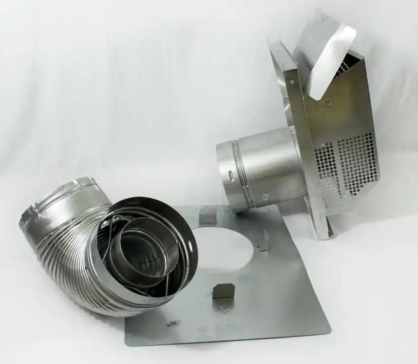 Innovative Hearth Products H8914 Firestop 4.5 Inner / 7.5 Outer 90 Degree Elbow Horizontal