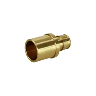 EverFlow WPSMA1238-NL 3/8 F1960 x 1/2 Male Sweat Pex Brass Adapter LF