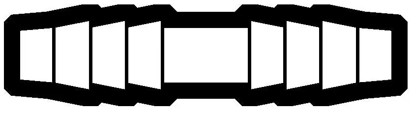 Holyoke Fittings 511-138-4 HC1/4 1/4 Nylon Hose Barb Coupling
