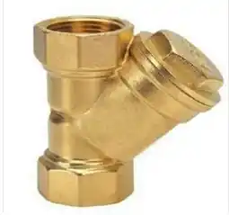 EverFlow 105T114-NL 1-1/4 IPS Y-Strainer with Plug Brass Lead Free