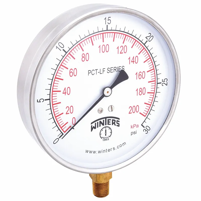 Winters Instruments PCT321LF Pressure Gauge 0-30#