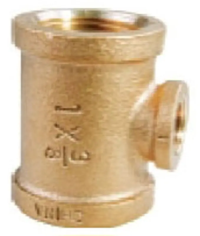 Matco-Norca B-RT0403LF BRT3/4X1/2 LF Brass Tee 3/4X3/4X1/2
