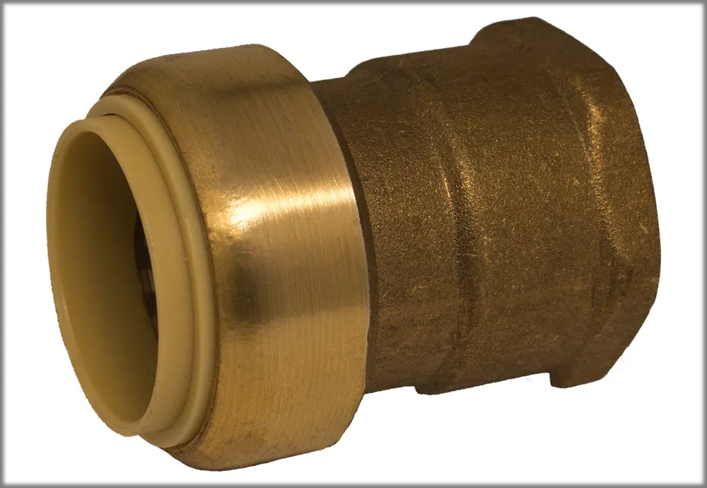 Dallas Specialty & MFG. CO. MT12FA Adapter, Brass, 1/2 Fip X 1/2 Psh-Fit
