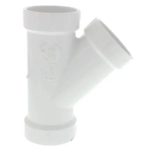 LASCO P600-020 2 PVC DWV Wye Hub X Hub X Hub