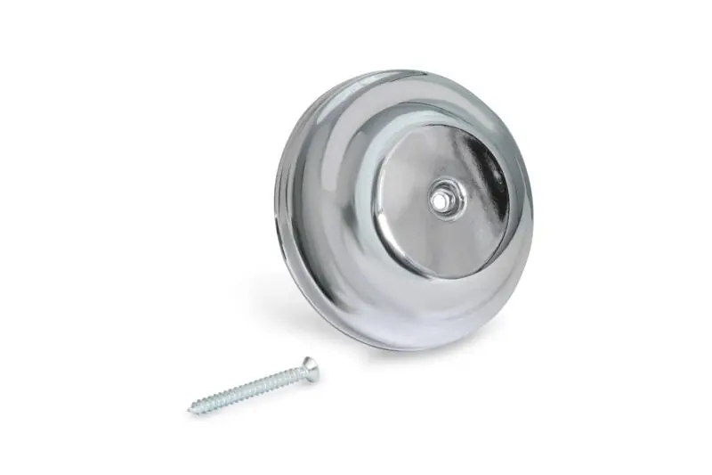 EverFlow CCB725C Cleanout Cover Bell 7-1/4 High Impact Plastic Polished Chrome