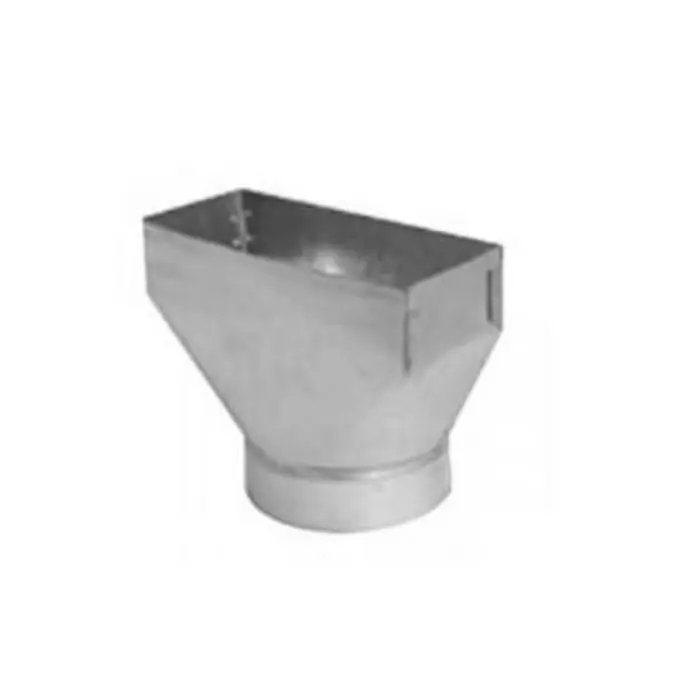 GRAY METAL 110R-12X6X7 Gray Metal Register Boot 7 in 12 in 6 in