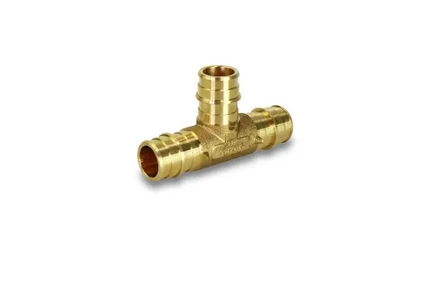 EverFlow WPTE0038-NL 3/8 F1960 PEX Brass Tee LF