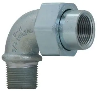 Eaton UNL105-SA 1/2 FEM/MALE 90 DEG EL AL