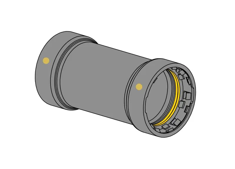EverFlow TPCL0114G Coupling No Stop 1-1/4 P X P TitanpressG HNBR Gas Carbon Steel