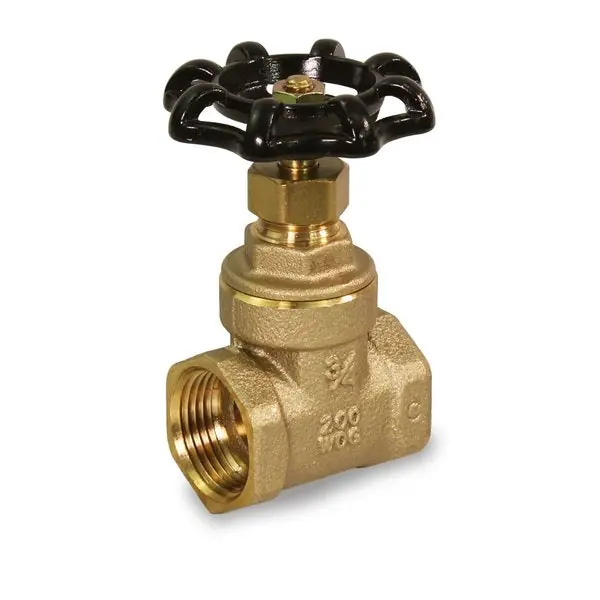 EverFlow 205T004-NL 4 Threaded Brass Gate Valve UPC NSF-61 Lead Free