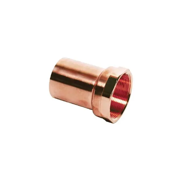 EverFlow PFFA0125 Copper Female Adapter FTG x FPT 1-1/4 inch x 1-1/4 inch