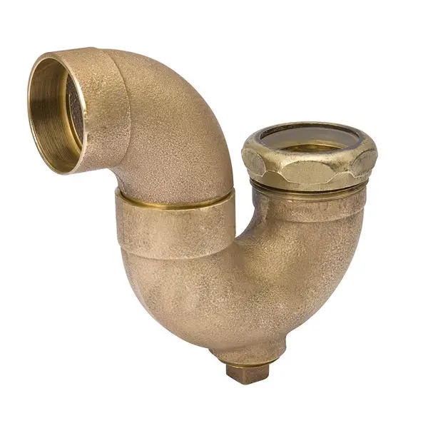 EverFlow A15660 1-1/2 C X Slip Joint DWV P-Trap W/ Cleanout Domestic