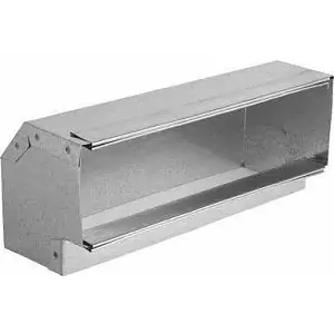 Gray Metal 12X2-120-12 Vertical Elbow 90