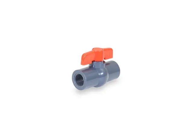 EverFlow 270T200 2 Threaded Sch. 80 PVC Ball Valve Gray NSF Approved
