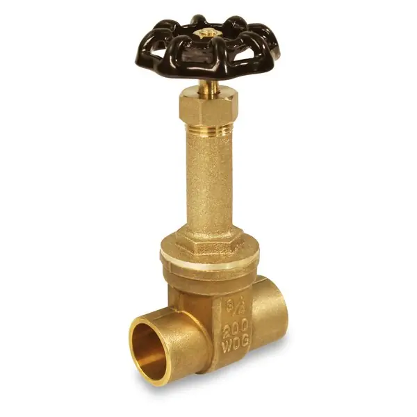 EverFlow 44121-NL 1/2 Sweat Long Bonnet Gate Valve Lead Free