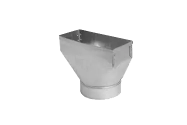 Gray Metal 110R-12X2X7 FVPP5227 Register Boot 7 in (Dia) 12 in (Length) 2 in (Width)
