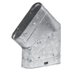 Metal Fab Inc. 5MO45F 45 Flat Fixed Angle Oval Type B Vent