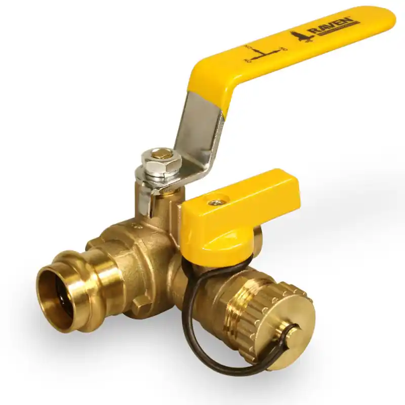 EverFlow 706R012-NL 1/2 Press Ball And Drain 3-Way Valve