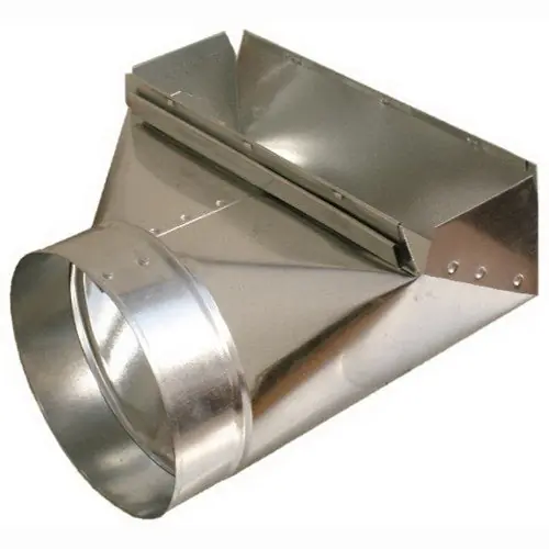 GRAY METAL 113S-12X31/4X6 Gray Metal Wall Stack Boot 90 Deg Adjustable 6 in 12 in 3-1/4 in