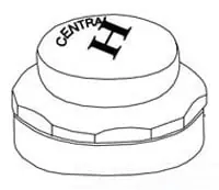 Central Brass PF-7125-H Nut Hot Index Cap