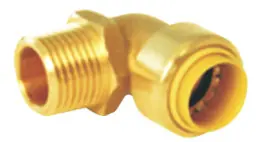 C.S.B. International Products PF-EM12 1/2 X 1/2MIP Push Fit Elbow