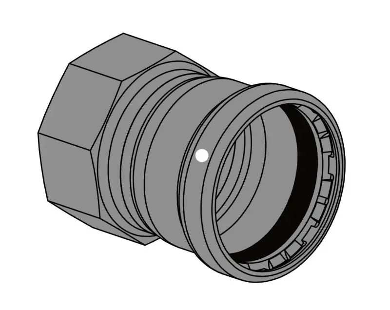 EverFlow MPFA0212-XF Female Adapter Power 2-1/2 P x FPT
