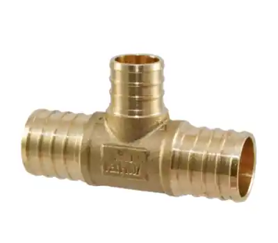 Nibco NP11R Pex Brass Reducing Tee 3/4 x 3/4 x 1/2