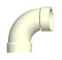 Westlake Pipe & Fittings D258 8 inches 1/4 Bend (90 degrees) Sweep