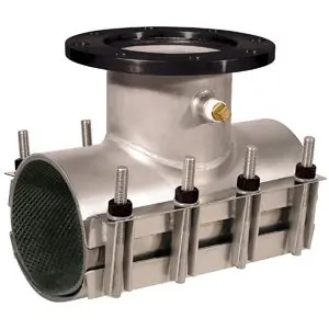 Ford Meter Box FAST-1350-8A 12 X 8 Stainless Steel IPT Tap on Pipe Sleeve