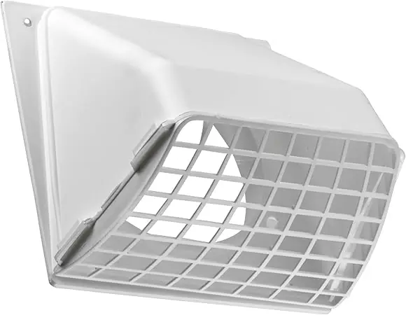 Lambro Industries 1471W 4 Inches White Plastic Preferred Replacement Hood Vent