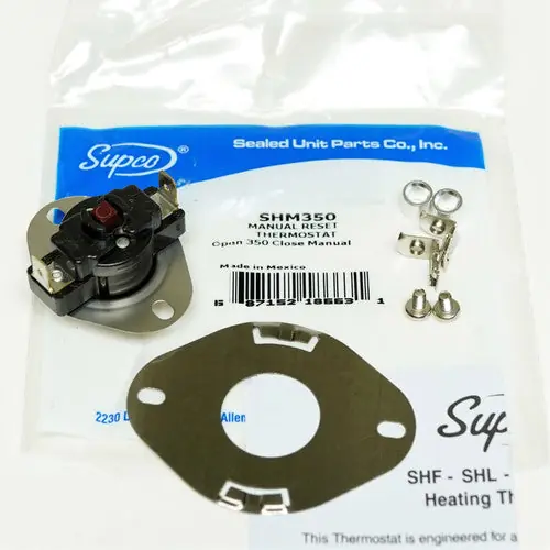 Sealed Unit Parts Supco SHM350 Heating Limit Thermostat 350 Degrees Fahrenheit