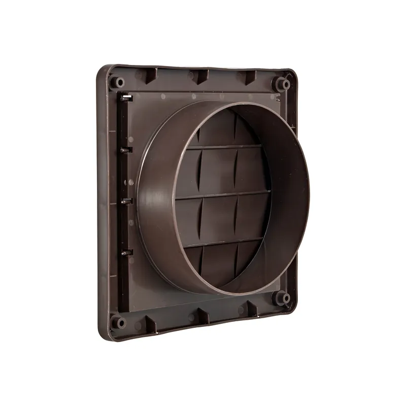 Lambro Industries 361B 6 inches Brown Plastic Louvered Wall Vent