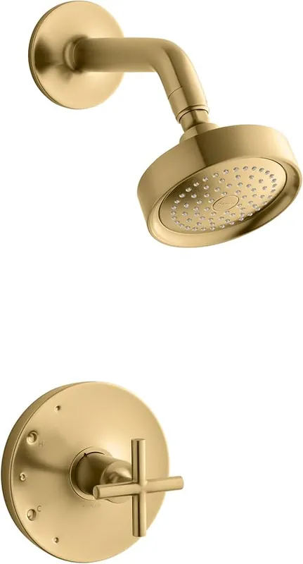 Kohler K-TS14422-3-BL Purist Rite-Temp Shower Faucet Trim Kit 2.5 GPM