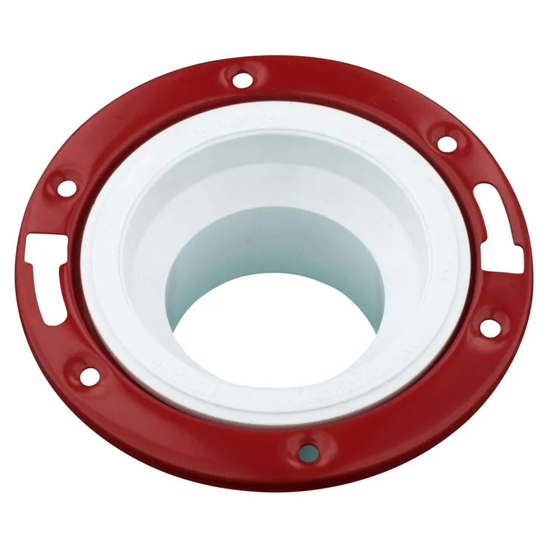 Charlotte Pipe PVC 00812 0600 Schedule 40 4 in Spigot X 3 in D Spigot PVC 7 in Floor Flange