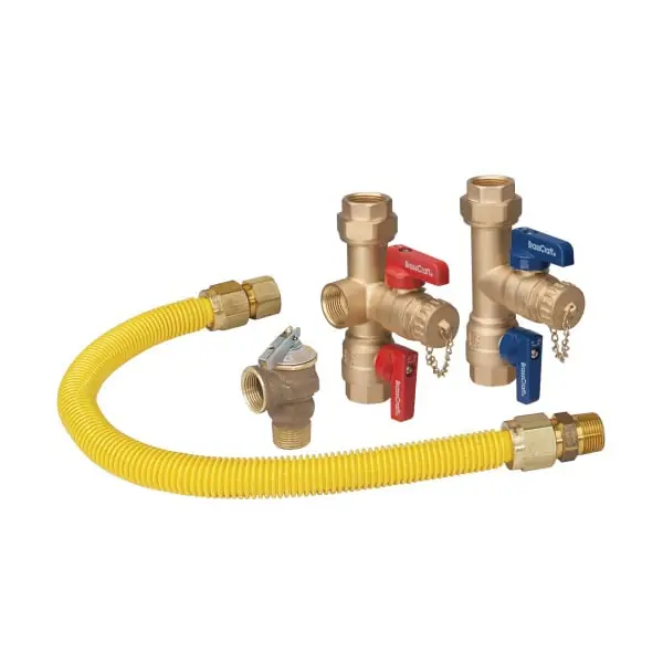 Brasscraft TK3SRB21-24X Service Valve Kit with 24 inches Gas Connector