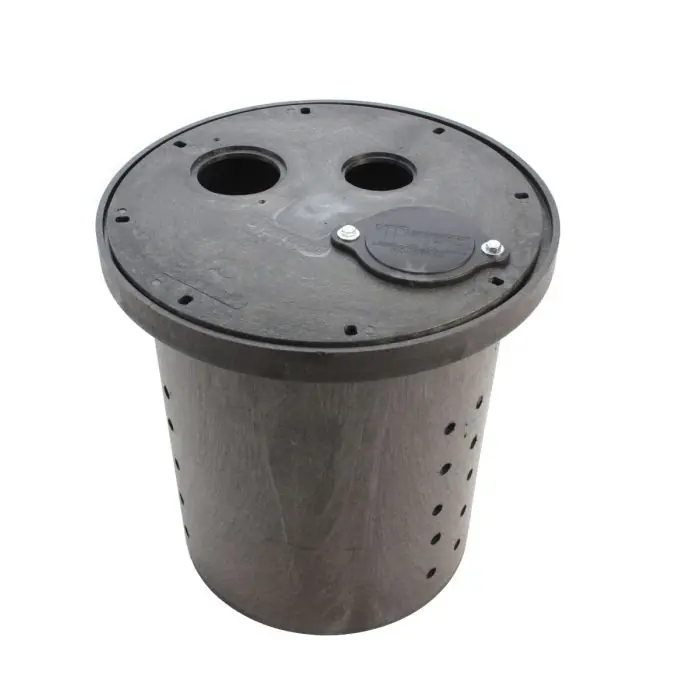 Liberty Pumps K001308 Crawl Space Perforated Basin & Cover 16-1/2 inches x 15 inches