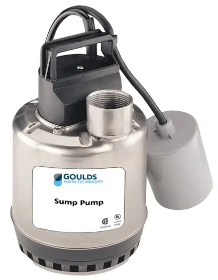 Goulds Pumps Inc LSP0311AT Submersible Sump Pump 1/3 HP With Piggyback Wide Angle Float Switch