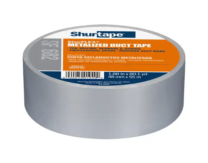 Shurtape SF 682 ShurFLEX Non-Printed Metalized Cloth Duct Tape