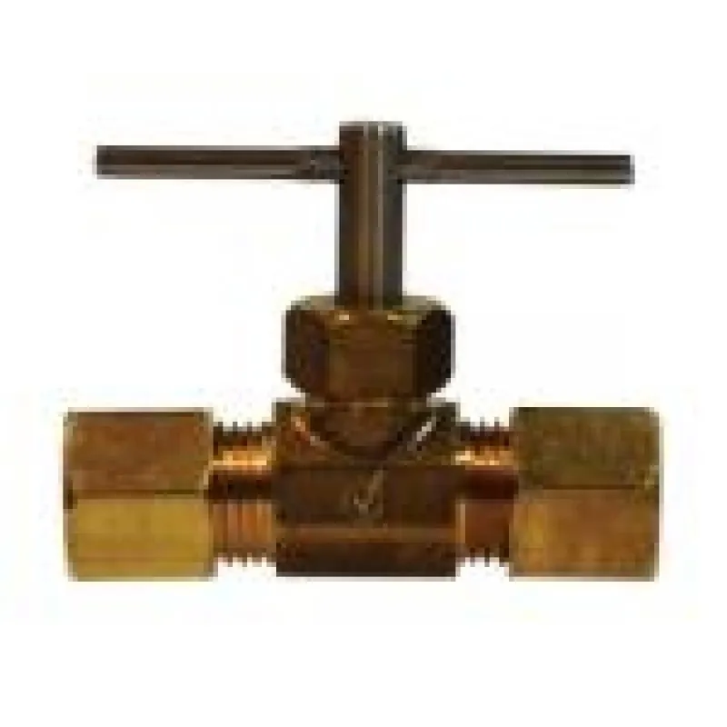 Midland Industries 709106-04 Lead Free Needle Valve 1/4 inches Compression x 1/4 inches Compression REPLACEMENT 46021LF
