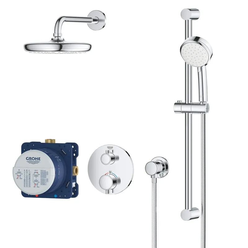 GROHE 34745EN0 2-Handle Dual Function Thermostatic Shower Bundle