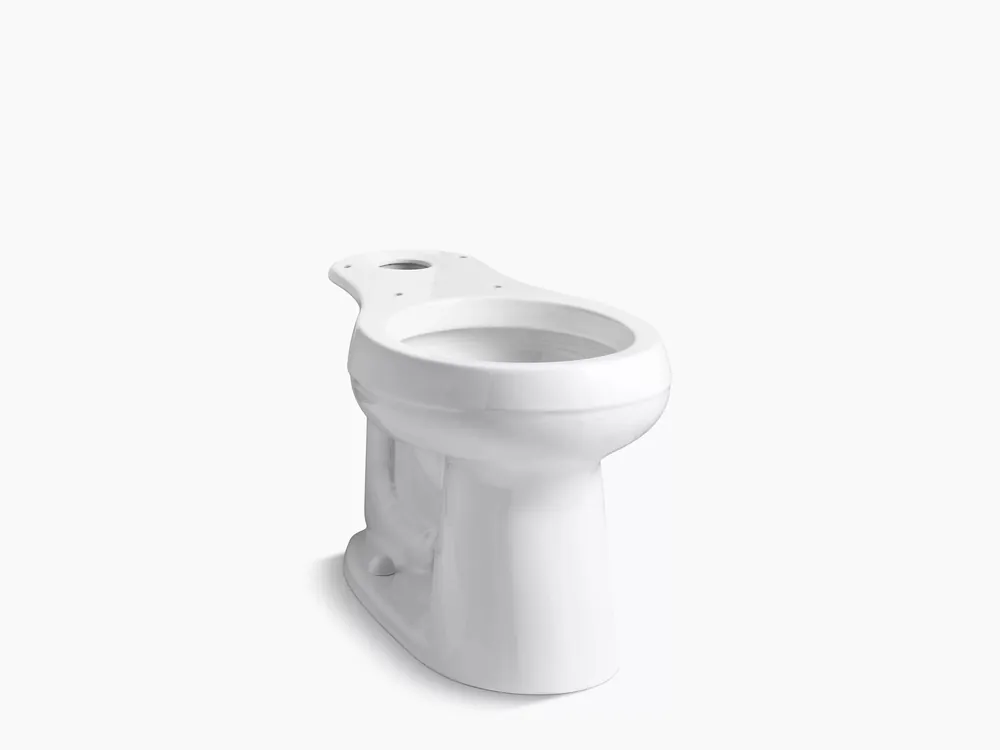 KOHLER K-4829-0 Cimarron Comfort Height Round-Front Toilet Bowl 10 inches Rough-In