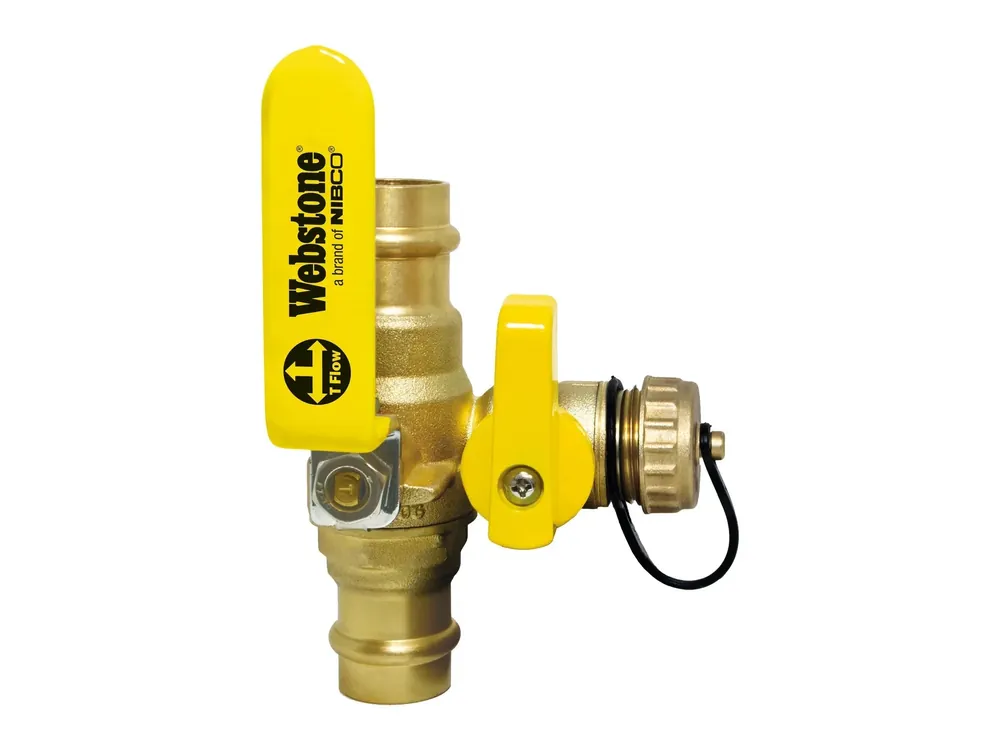 WEBSTONE THD-X061 Pro-Pal Ball Drain Full Port Forged Brass Ball Valve