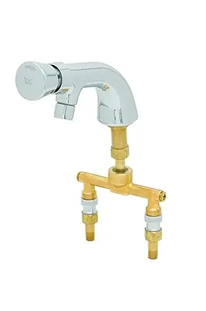 T&S Brass B-0807 Metering Faucet Single Hole Base 4-Inch Spreader Replacement MPN