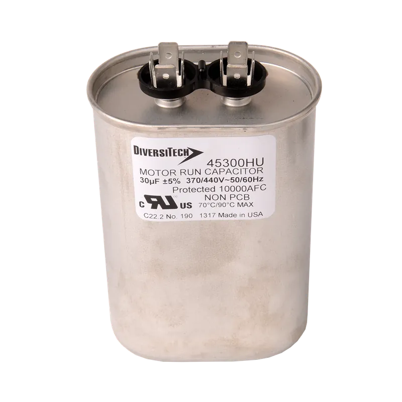 DIVERSITECH 45300HU Motor Run Capacitor Oval 30MFD 370v / 440v