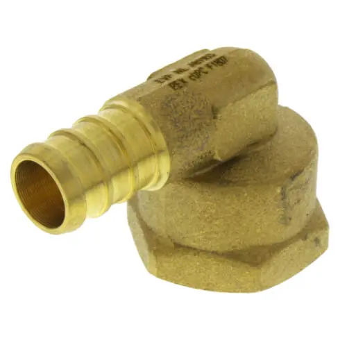 Everflow PXFL1212-NL PEX x FNPT Threaded Elbow 1/2 inches Lead Free