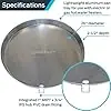 HOLDRITE QP-26 QuickPan Water Heater Pan with 1 Inch PVC Drain Fitting 26 Inch Diameter