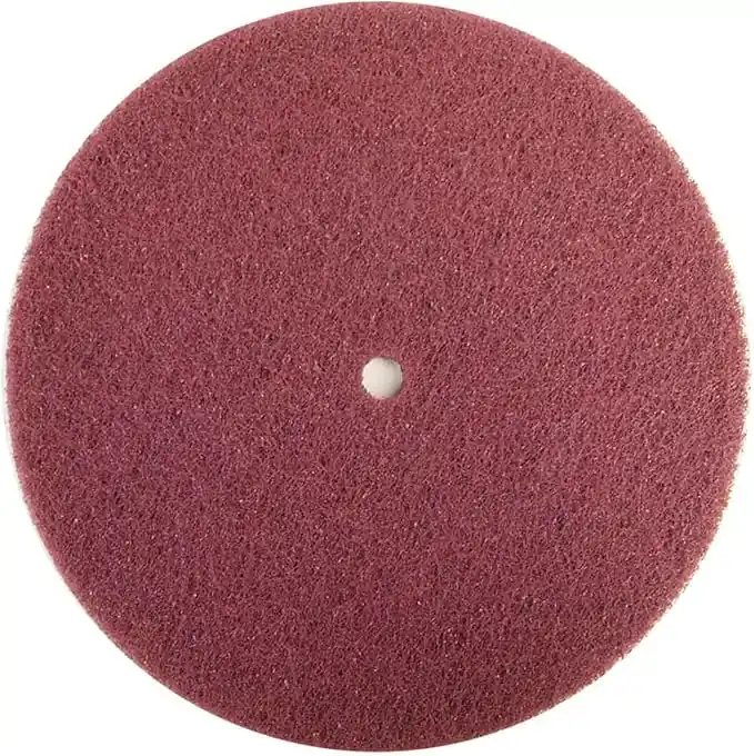 Norton 66261004980 Bear-Tex High Strength AO Very Fine Grit Non-Woven Arbor Hole Discs 6x1/2 Inch 70 pack
